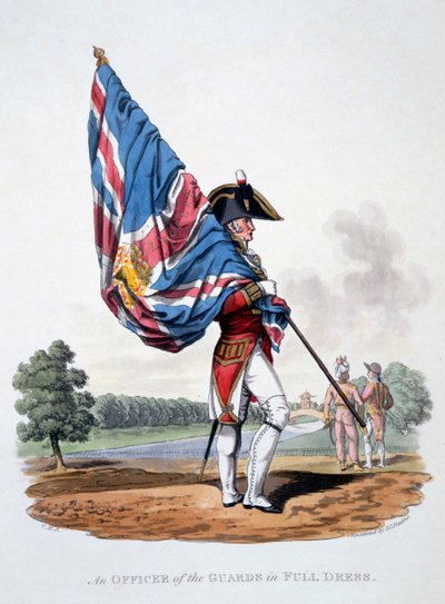 Uniform of an Officer of the Guards in Full Dress with Colours, from 